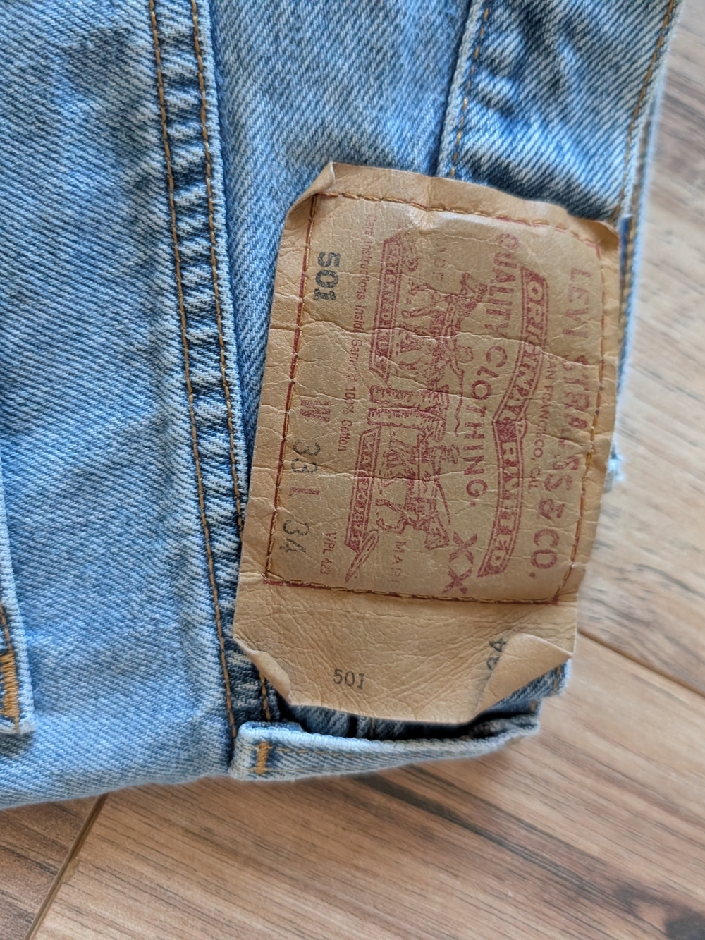 Levi's Straight 501 Jeans 33x34